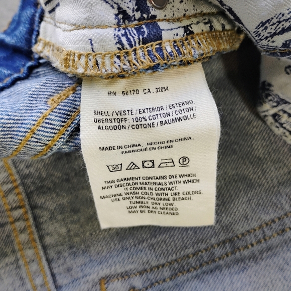 Anthropologie Pilcro Tonal High Rise Straight Crop Jeans Womens 26 Patch Boho - Picture 8 of 16